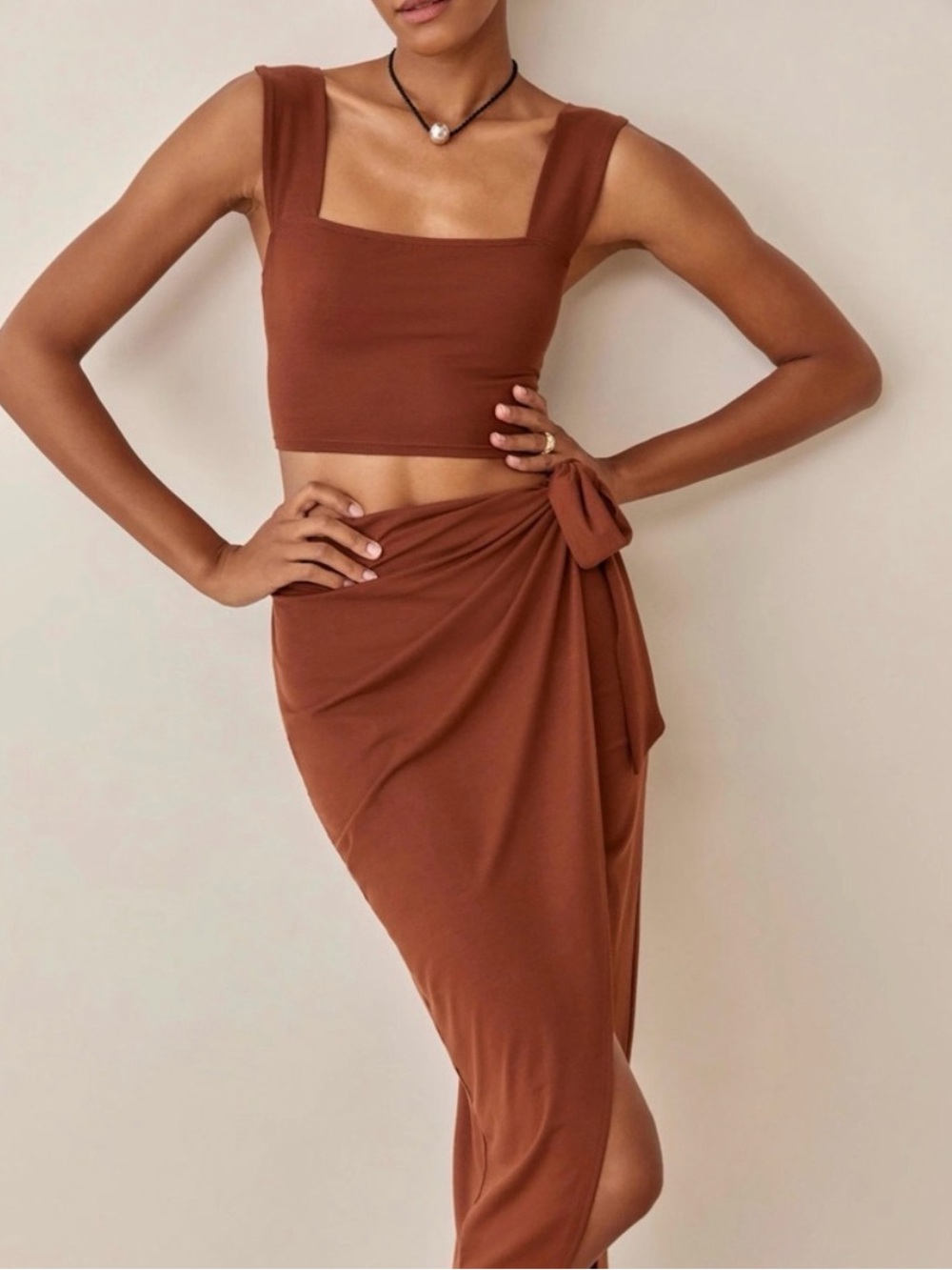 Reformation Rika Knit Matching Two Piece Set